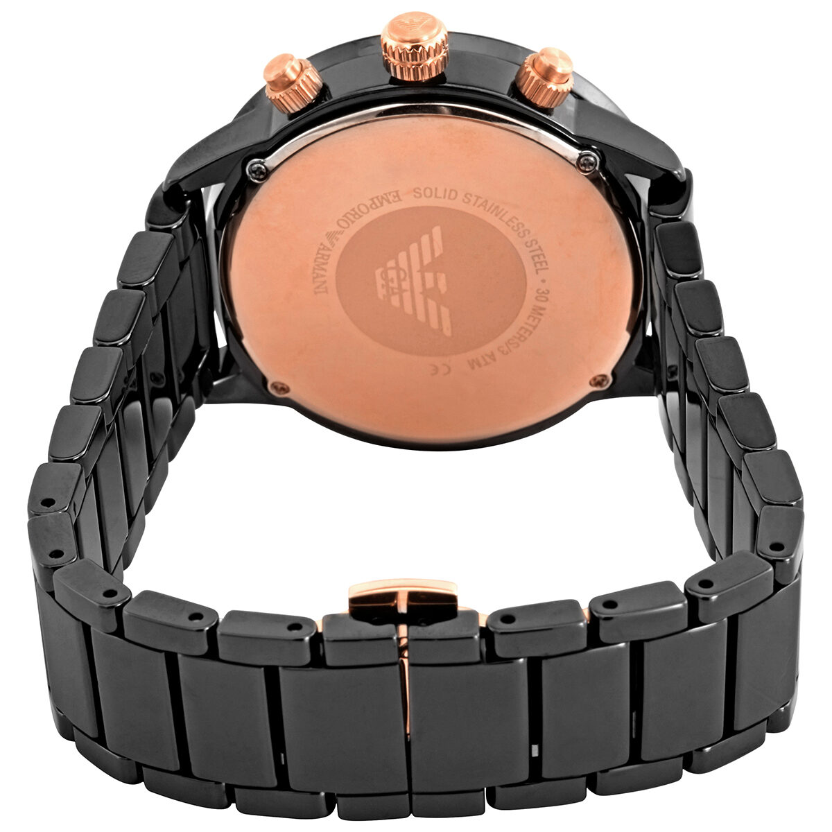 Emporio Armani Chronograph Quartz Black Dial Men's Watch AR70002 - BigDaddy Watches #3