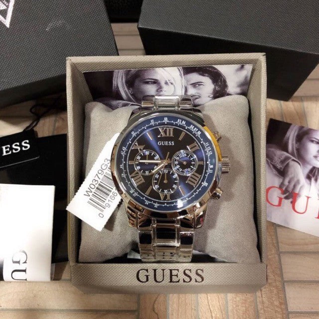 Guess Horizon Chronograph Blue Dial Men's Watch W0379G3