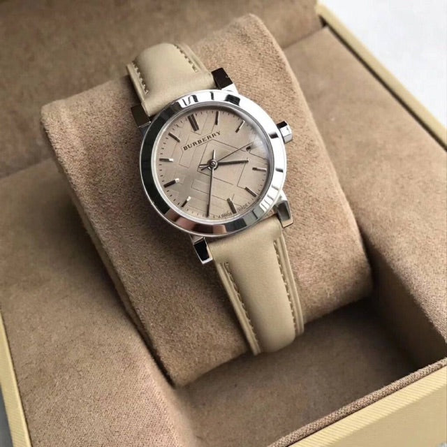 Burberry The City Beige Leather Strap Quartz Women's Watch BU9207 - Dawson Watches #3