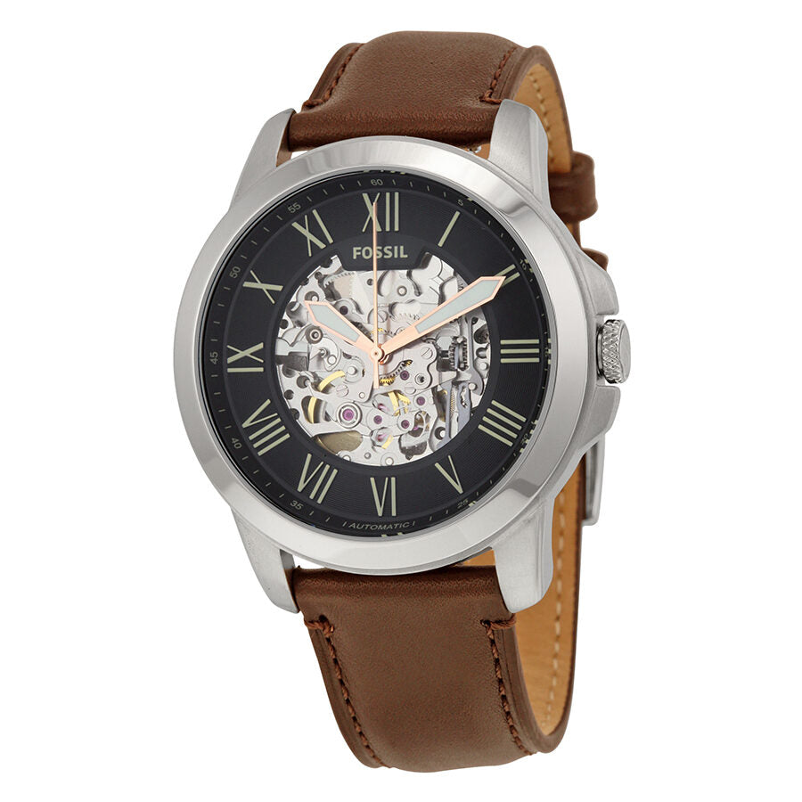 Fossil Grant Automatic Black Skeleton Dial Men's Watch ME3100 - BigDaddy Watches
