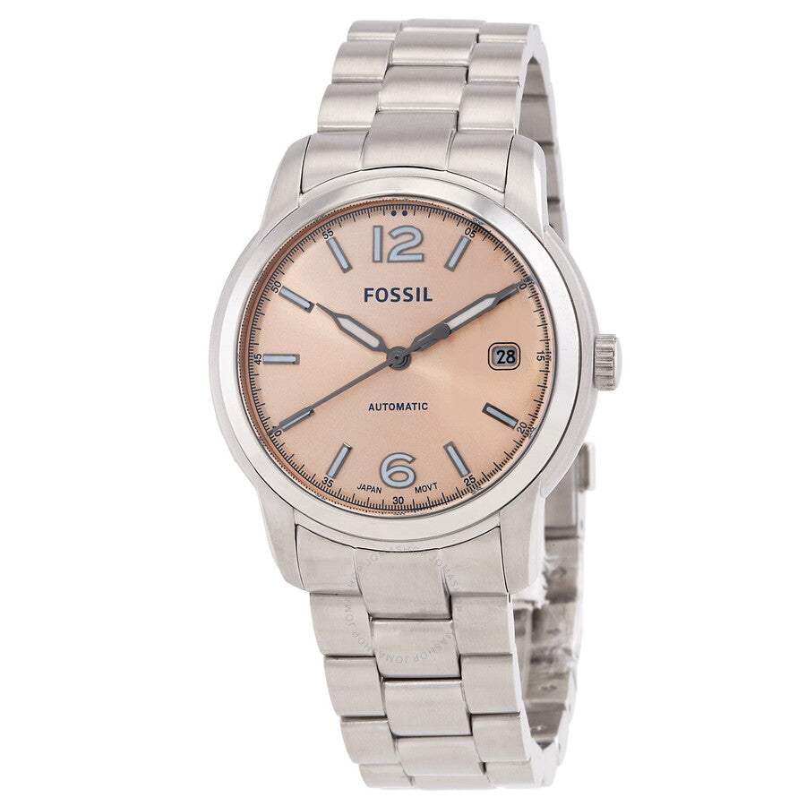 Fossil Heritage Automatic Rose Gold Dial Ladies Watch ME3247 - Dawson Watches