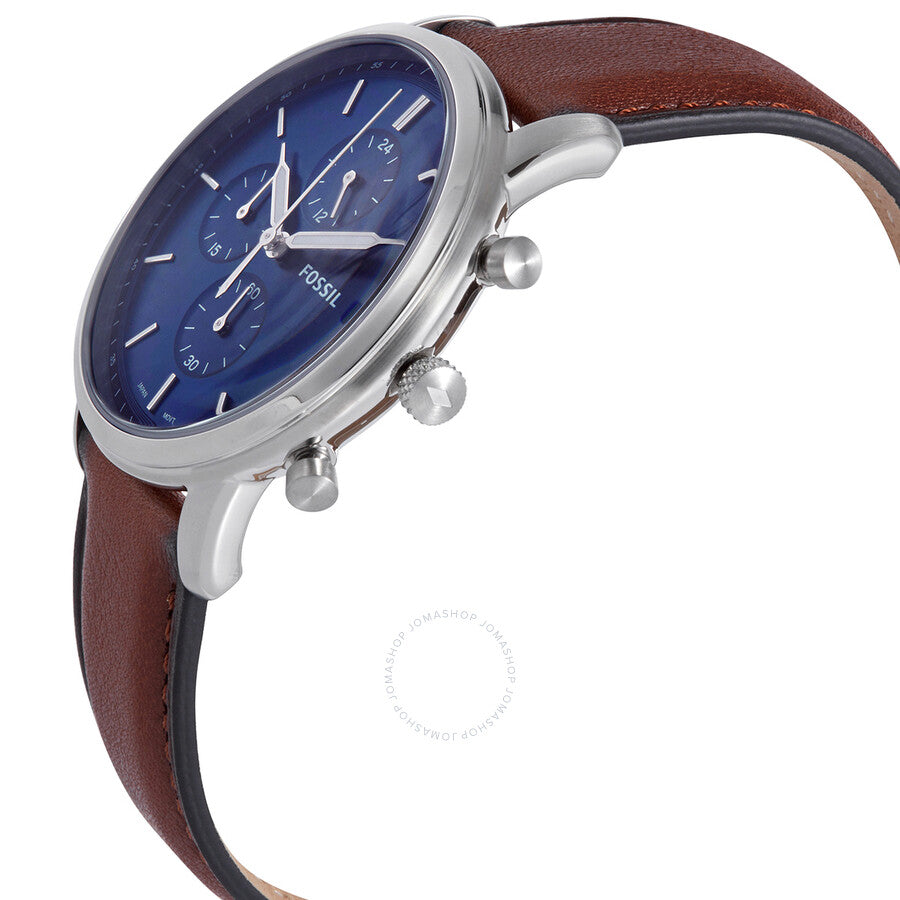 Fossil Minimalist Chronograph Quartz Blue Dial Men's Watch FS5850 - Dawson Watches #2