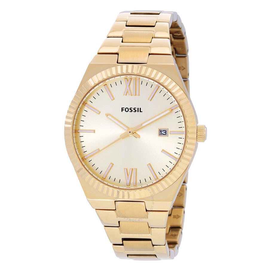 Fossil Scarlette Quartz Gold Dial Ladies Watch ES5299 - Dawson Watches