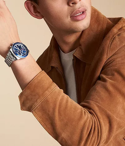 Fossil Sport Tourer Chronograph with Blue Dial Men's Watch  - FS6047