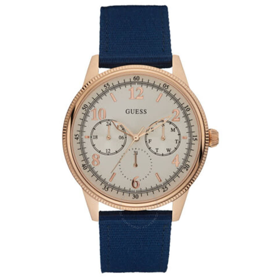 Guess Aviator White Dial Men's Watch W0863G4 - Dawson Watches