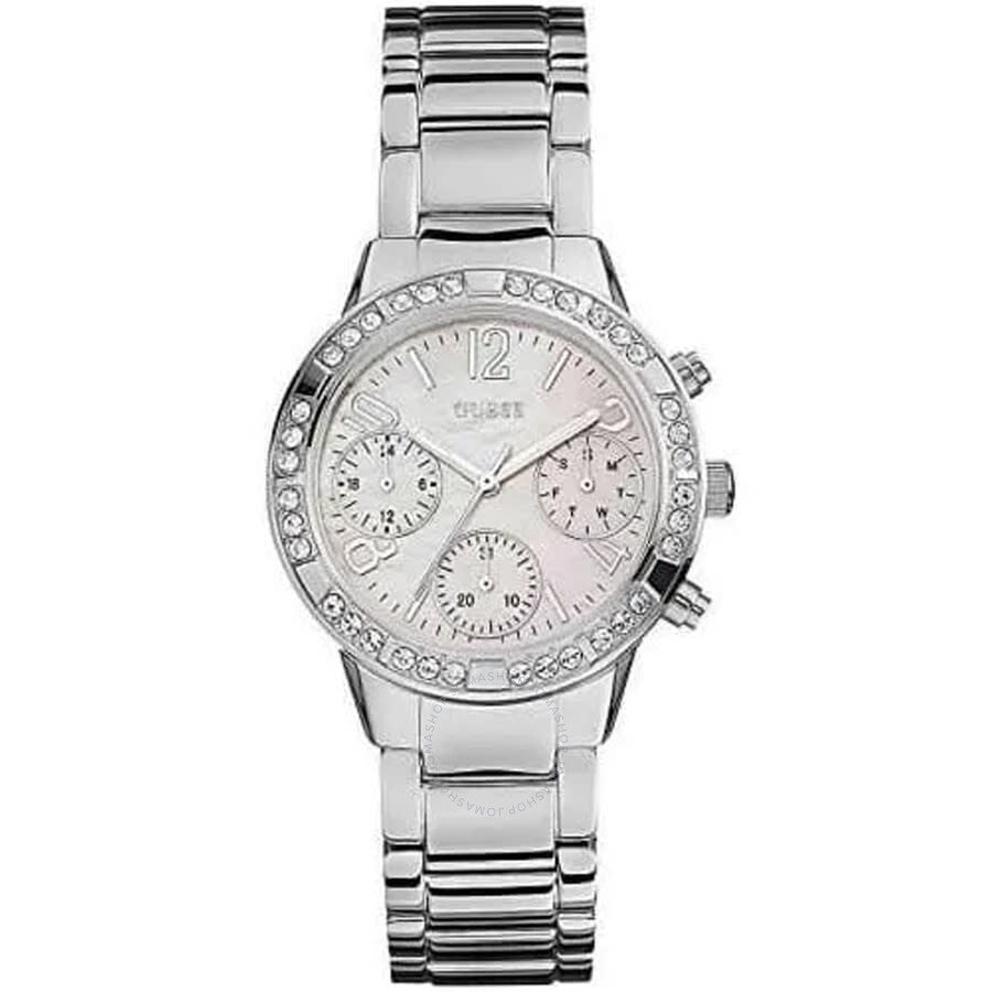 Guess Chronograph Quartz Crystal Ladies Watch W0546L1 - Dawson Watches