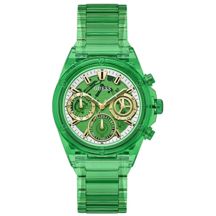 Guess Classic Green Dial Ladies Watch GW0650L3 - Dawson Watches
