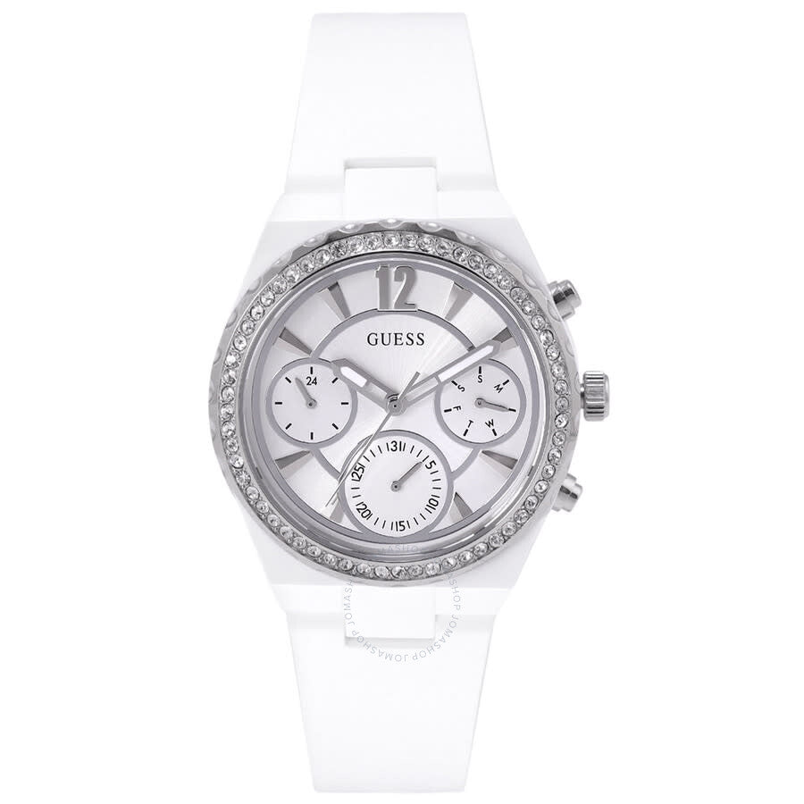 Guess Classic Silver-tone Dial Ladies Watch GW0697L1 - Dawson Watches