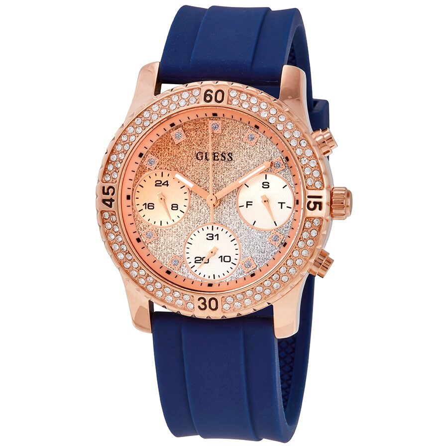 Guess Confetti Confetti Glitter Dial Ladies Watch W1098L6 - BigDaddy Watches