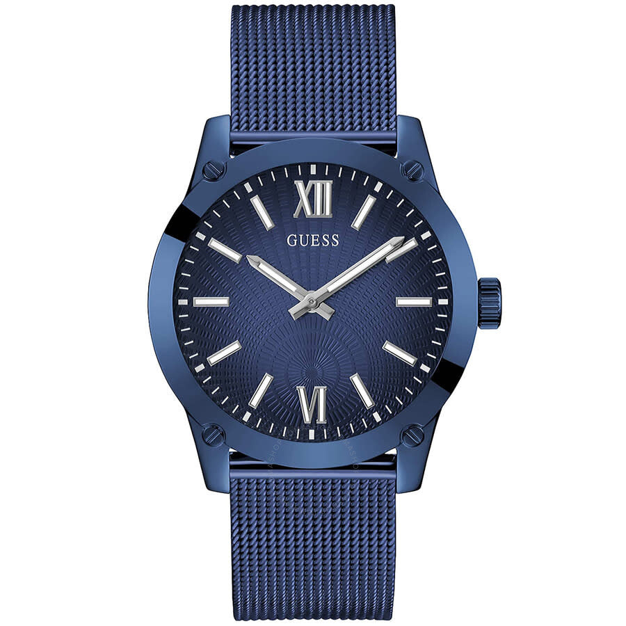 Guess Crescent Quartz Blue Dial Men's Watch GW0629G3 - Dawson Watches