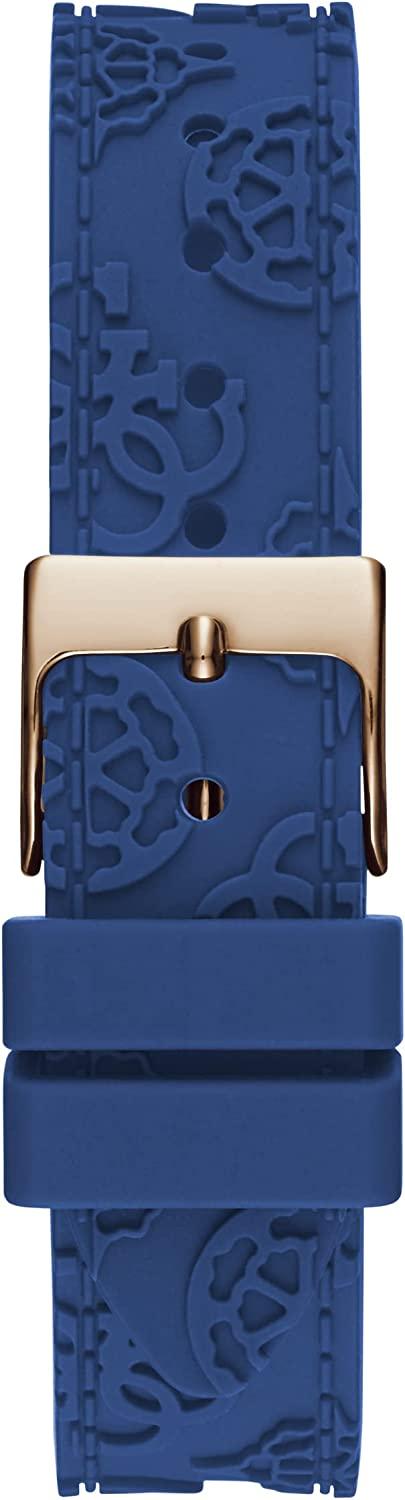 Guess Crown Jewel Blue Silicone Strap Women’s Watch GW0411L2 - Watch