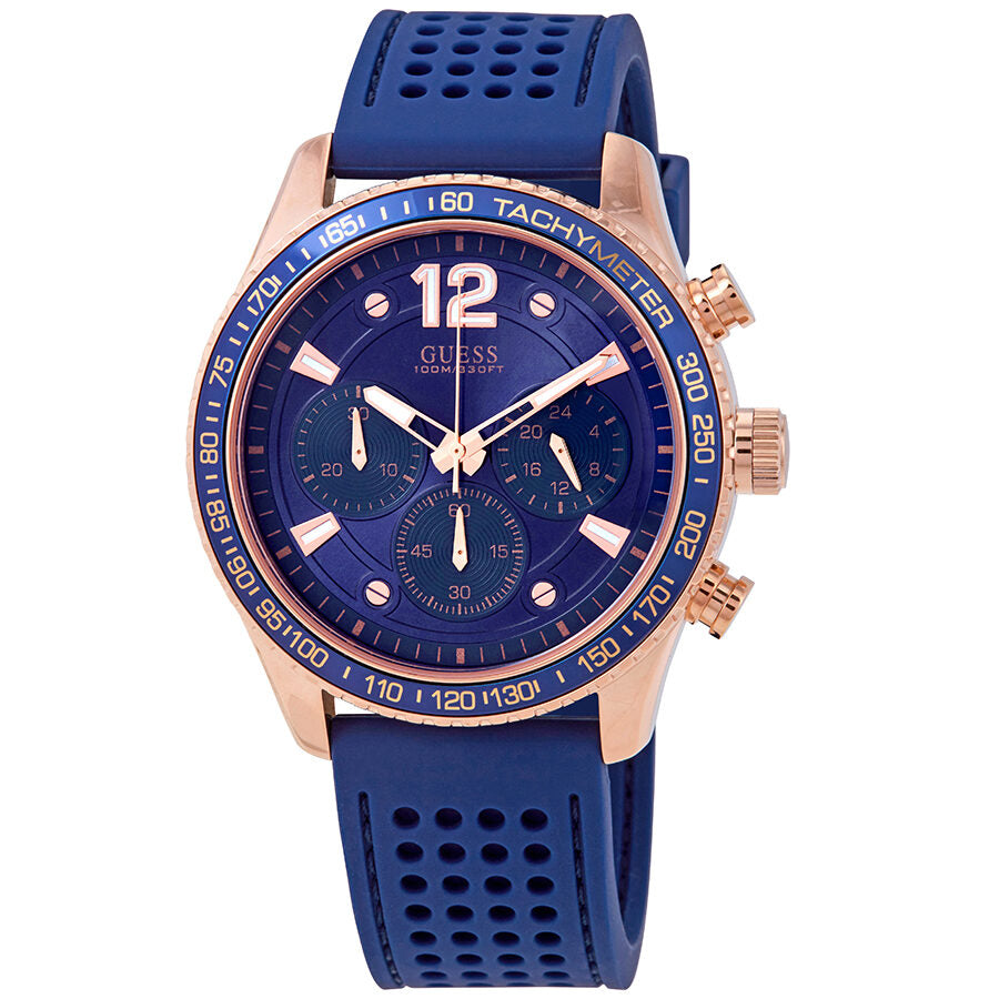 Guess Fleet Chronograph Blue Dial Men's Watch W0971G3 - BigDaddy Watches