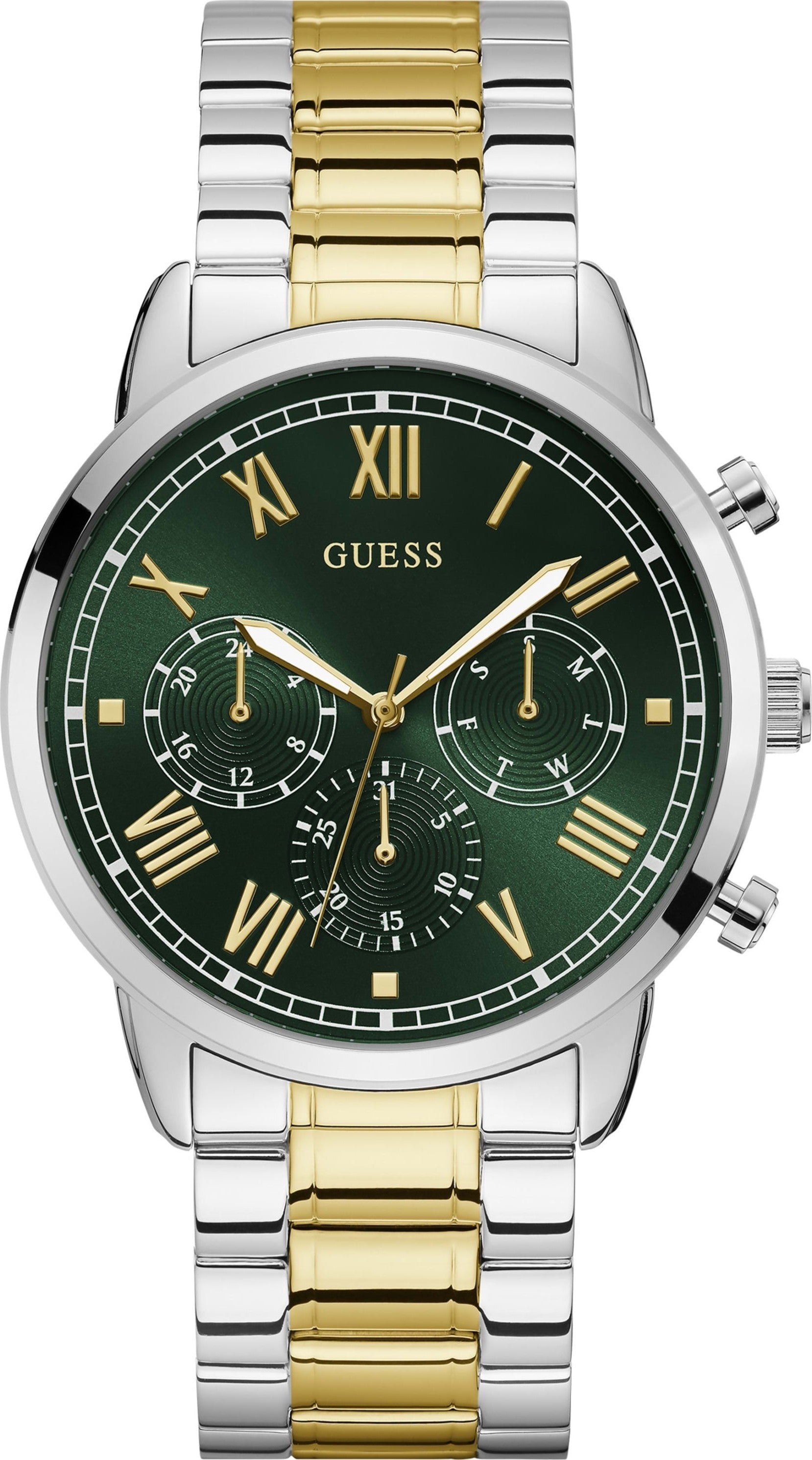 Guess Hendrix Two-toned Green Dial Men's Watch GW0066G2