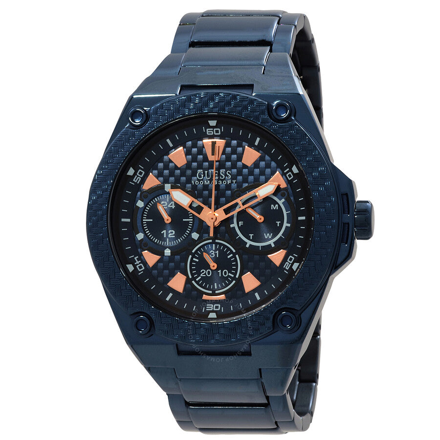 Guess Legacy Quartz Blue Dial Men's Watch W1305G4 - Dawson Watches