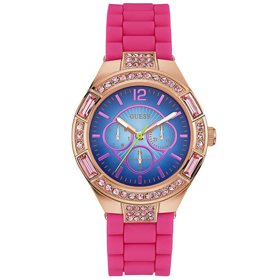 Guess Lollipop Quartz Rose Gold Dial Ladies Watch W0777L1 - Dawson Watches
