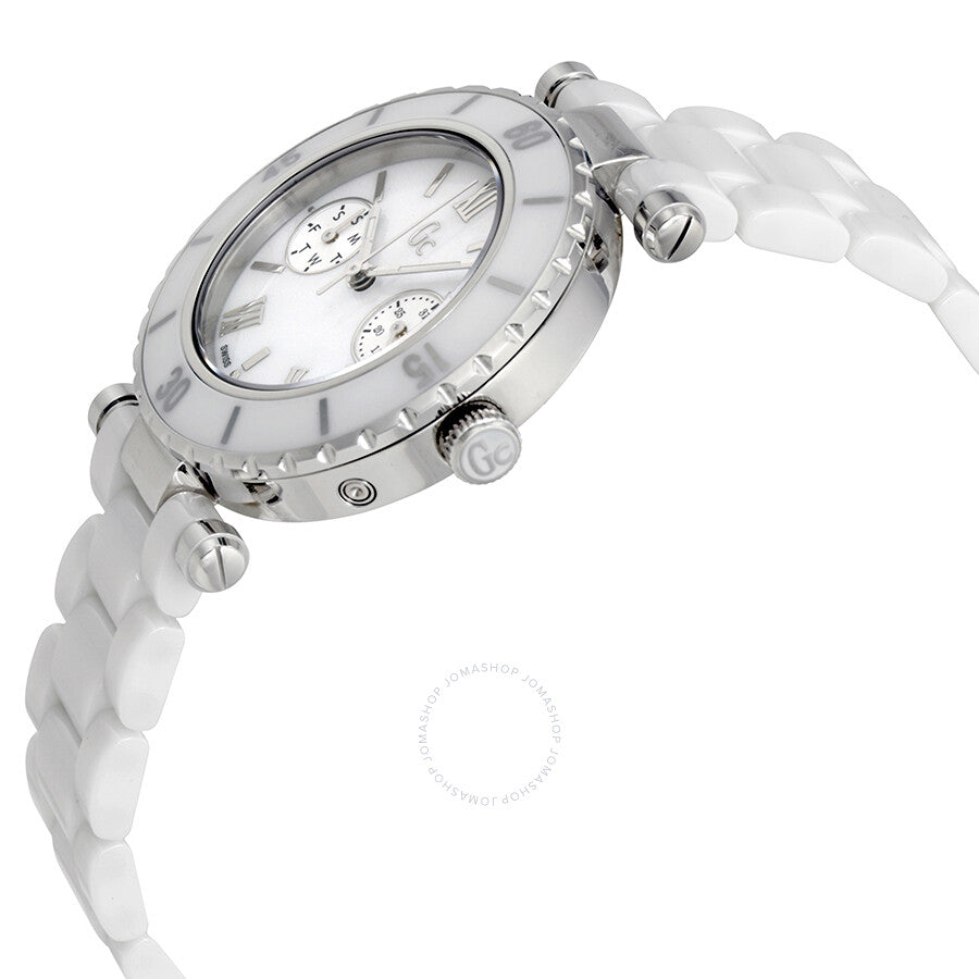 Guess Mother of Pearl Dial Ladies Ceramic Watch I35003L1S - Dawson Watches #2