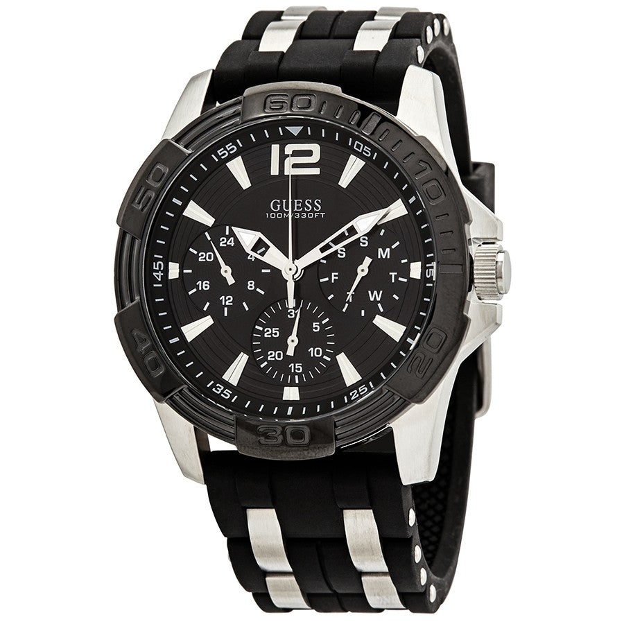 Guess Oasis Multi-Function Black Dial Men's Watch W0366G1