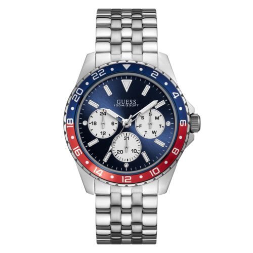 Guess Odyssey Blue Dial pepsi Bezel Men's Watch W1107G2 - BigDaddy Watches