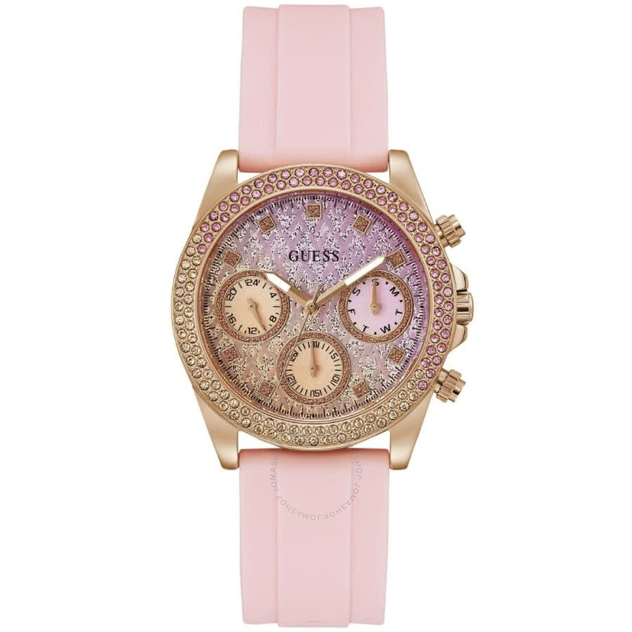Guess Pink Quartz Pink Dial Ladies Watch GW0032L4 - Dawson Watches