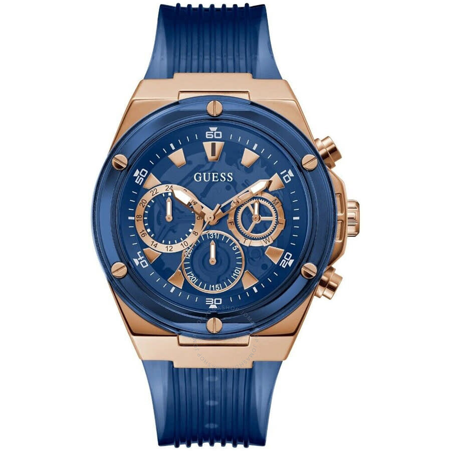 Guess Poseidon Quartz Blue Dial Men's Watch GW0425G3 - Dawson Watches