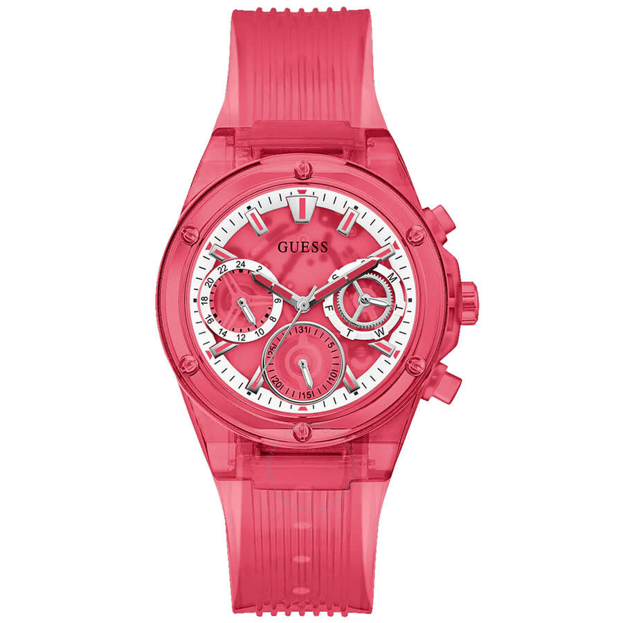 Guess Red Multi-Function Red Dial Ladies Watch GW0438L4 - Dawson Watches