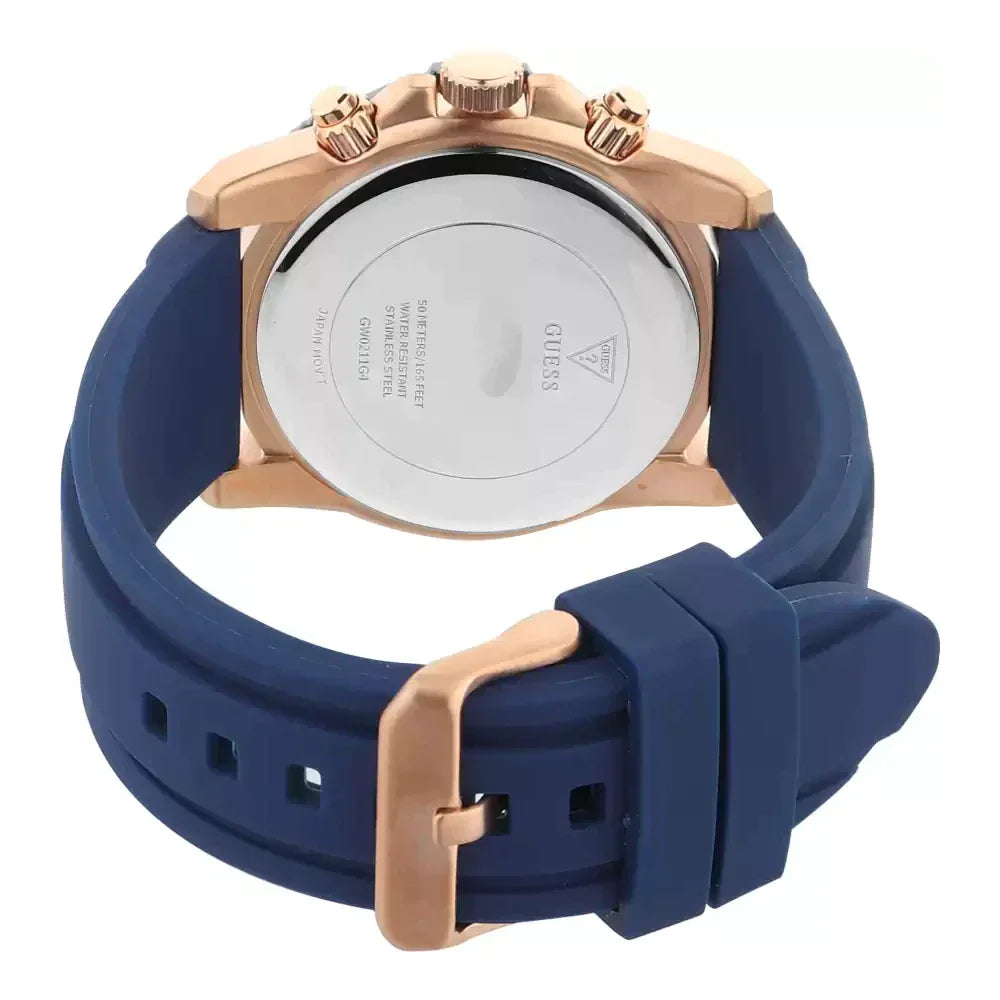 Guess Men's Rose Gold Stainless Steel Quartz Casual Men's Watch GW0211G4 - The Watches Men & CO #3