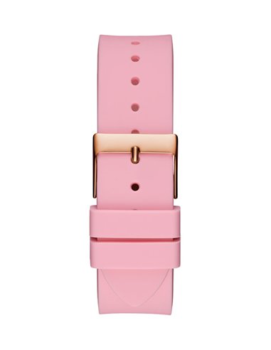 Guess Sparkling Pink Silicone Strap Women's Watch W0032L9 - Dawson Watches #3