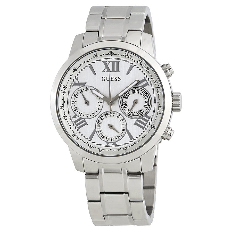 Guess Sunrise White Dial Ladies Multifunction Watch W0330L3 - BigDaddy Watches