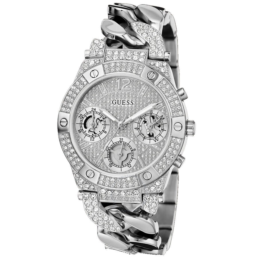 Guess Trend Silver Tone Multi-Function Silver-tone Dial Ladies Watch GW0513L1 - Dawson Watches