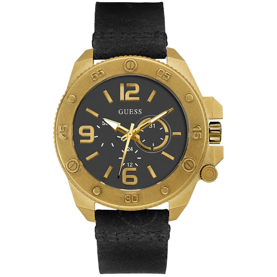 Guess Viper Quartz Black Dial Men's Watch W0659G2 - Dawson Watches
