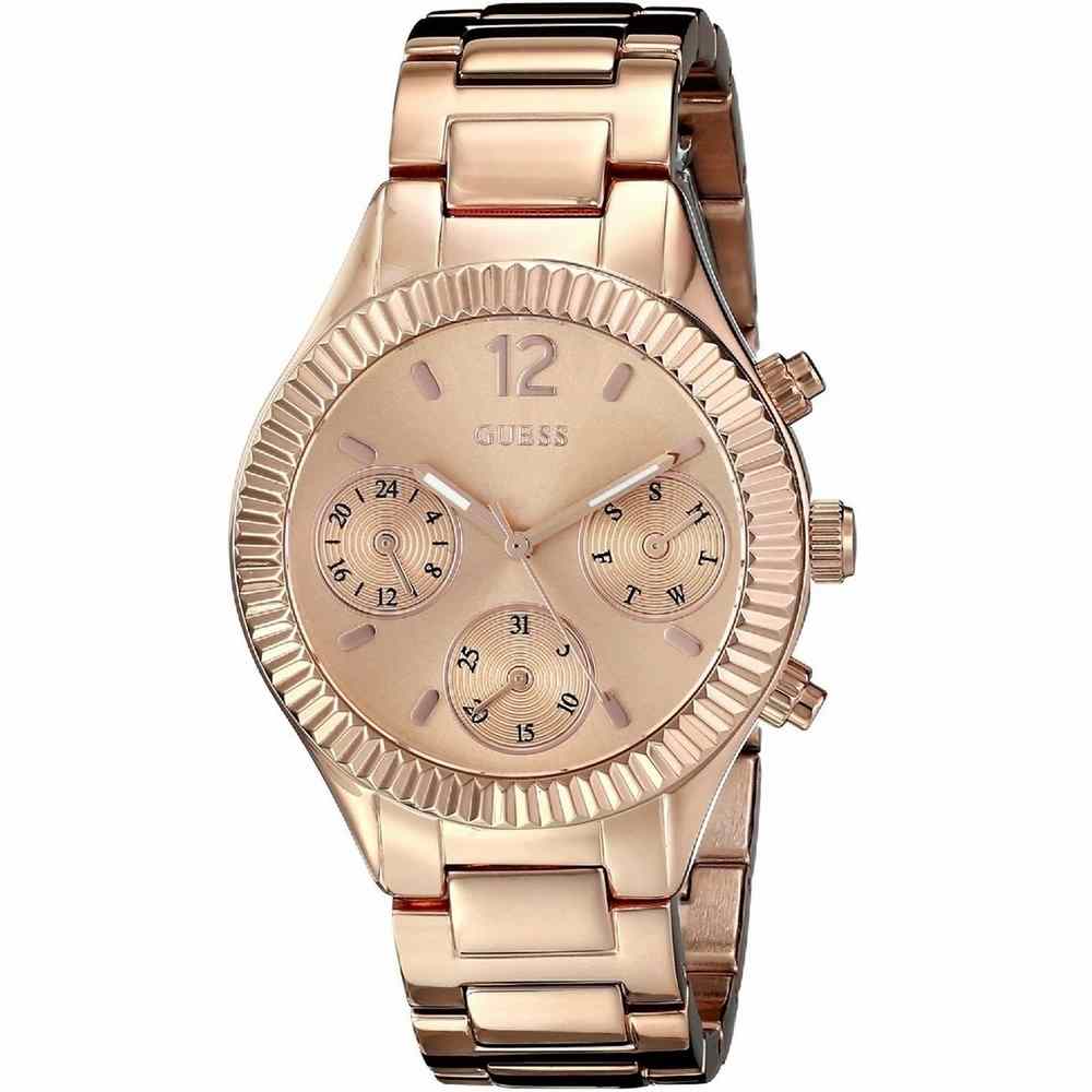 Guess Riviera Multi-Function Rose Gold Ladies Watch W0323L3