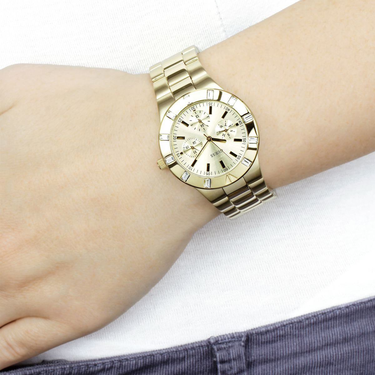 Guess Glisten All Gold Ladies Watch W13576L1