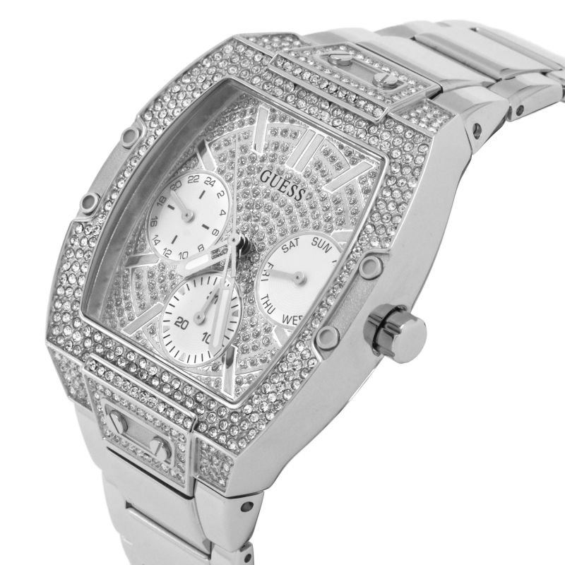 Guess Silver Pave Dial Women's Watch GW0104L1