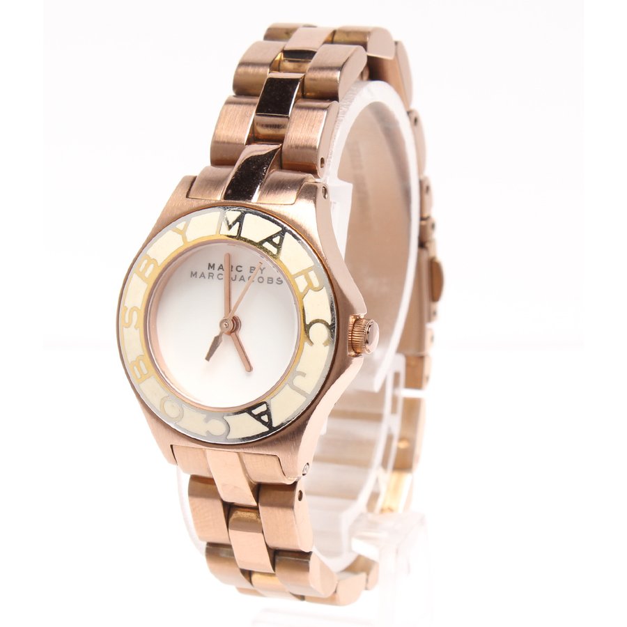 MARC JACOBS SMALL BLADE SILVER WOMENS’ ROSE GOLD LOGO WATCH MBM3076 - Dawson Watches #4