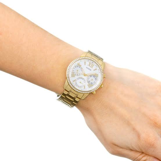 Guess Mini Sunrise Diamond All Gold Ladies Watch W0623L3