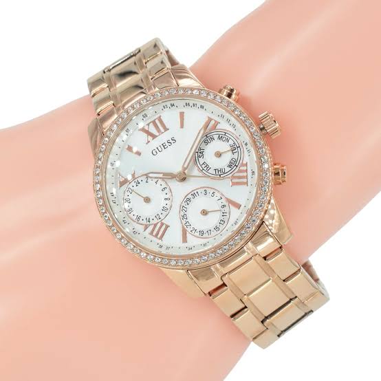 Guess Mini Sunrise Diamond Rose Gold Ladies Watch W0623L2