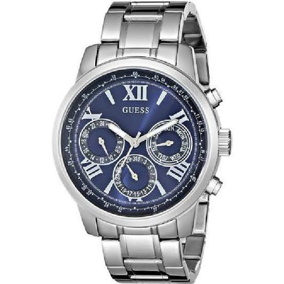 Guess Multi-Function Blue Dial Silver-tone Men's Watch W0330L9