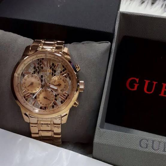 Guess Sunrise Multi-Function Rose Gold Ladies Watch W0330L16