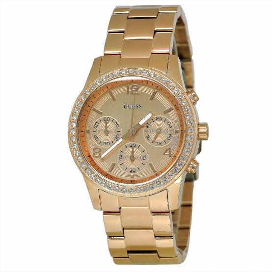 Guess Mini Spectrum Crystal Rose Gold Ladies Watch W0122L3