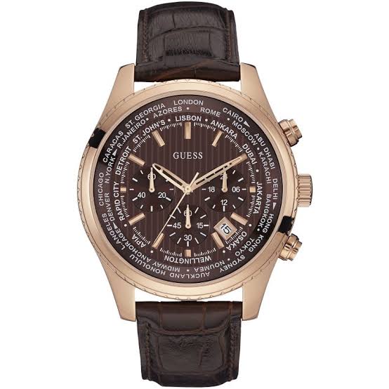 Guess Pursuit Chronograph Brown Dial Men's Watch W0500G3