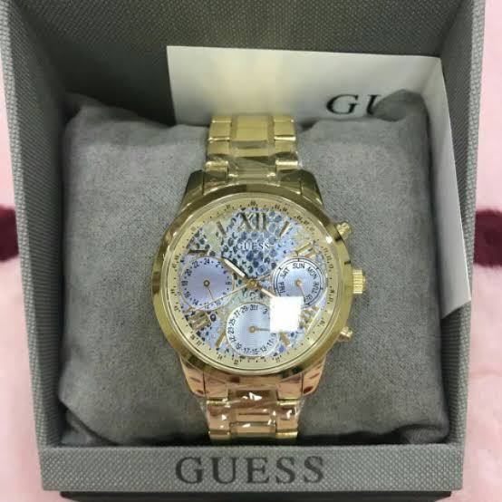 Guess Sunrise Multi-Function Gold-Tone Ladies Watch W0330L13