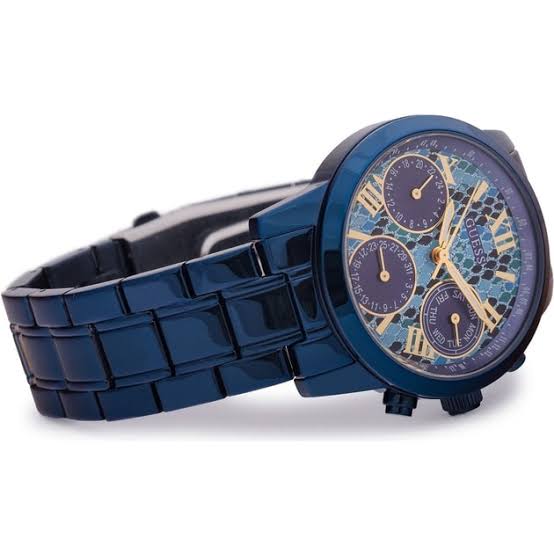 Guess Mini Sunrise Multi-Function Blue Dial Ladies Watch W0448L10