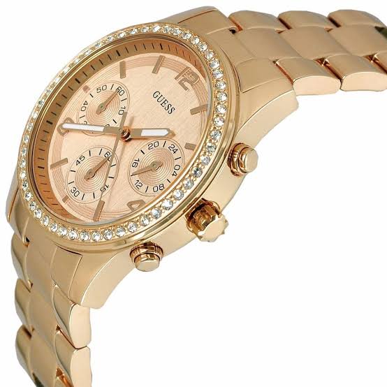 Guess Mini Spectrum Crystal Rose Gold Ladies Watch W0122L3