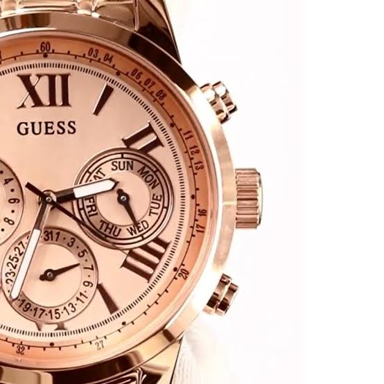 Guess Sunrise Multi-Function Rose Gold-Tone Watch W0330L2