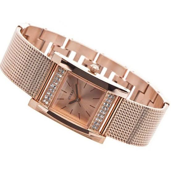 Guess Nouveau Diamond Rose Gold Ladies Watch W0127L3