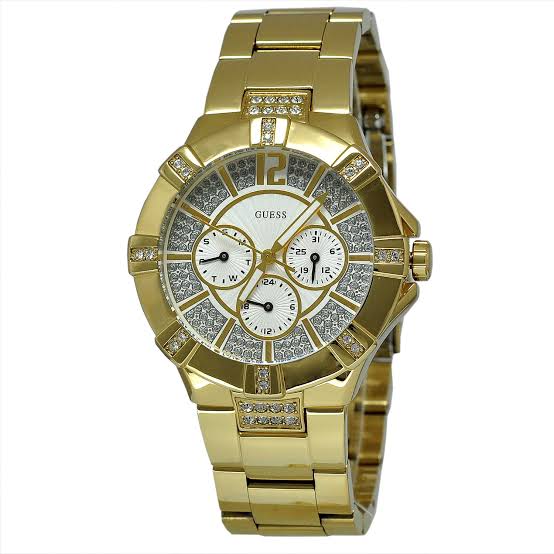 Guess Vista Diamond Champagne Dial Men's Watch W13573L1