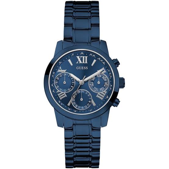 Guess Mini Sunrise Multi-Function Blue Dial Ladies Watch W0448L5