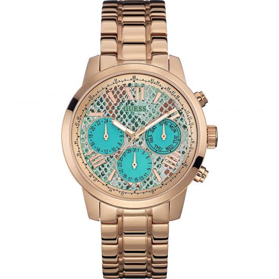 Guess Sunrise Multi-Function Rose Gold-Tone Ladies Watch W0330L12