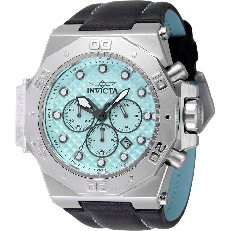 Invicta Akula Chronograph GMT Quartz Turquoise Dial Men's Watch 47529 - Dawson Watches
