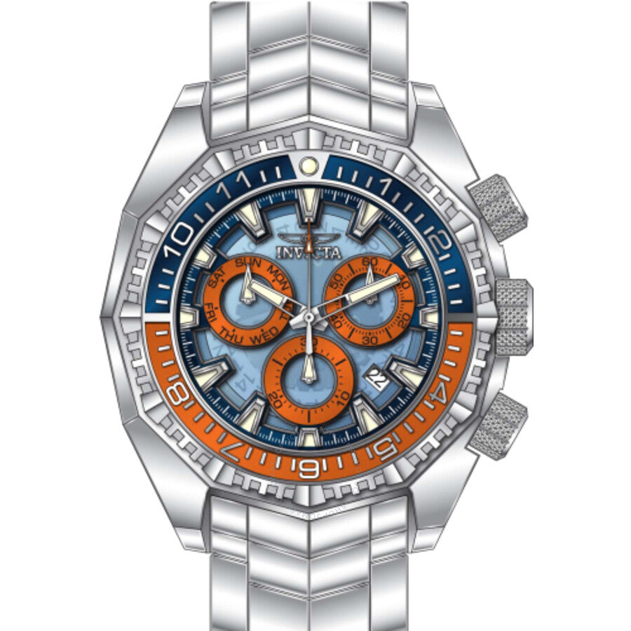 Invicta Akula Chronograph Quartz Blue Dial Men's Watch 44294 - Dawson Watches